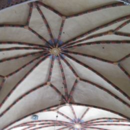 Ceiling of Lekno church