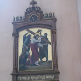 Station of the cross in Lekno church